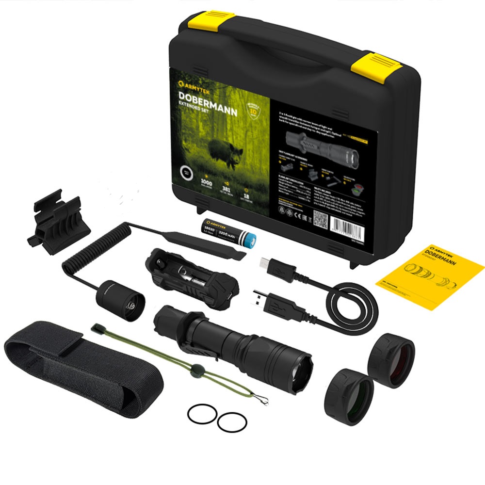 Armytek CP Dobermann Pro Extended Set, Taktische Lampen, Taschenlampen