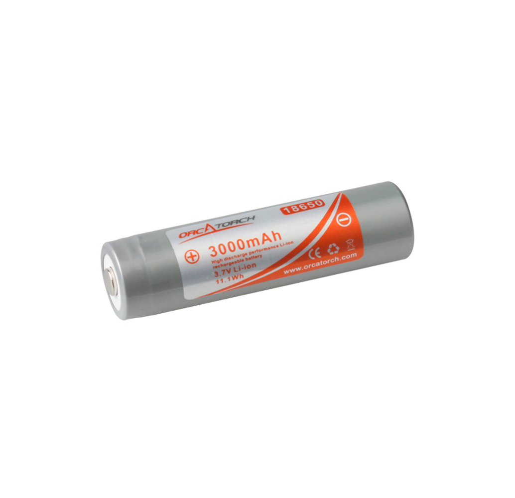 OrcaTorch Micro USB 14500 Rechargeable Battery - 750mAh