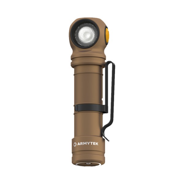 Die Armytek Wizard C2 Pro Max XHP70.2 (kaltweiß) - Gehäusefarbe sand